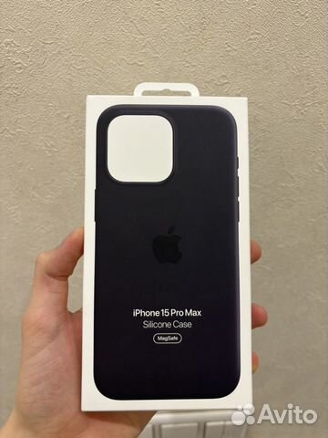 Silicone Case iPhone 15 pro max Black