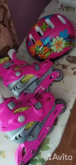 Роликовые коньки детские раздвижные