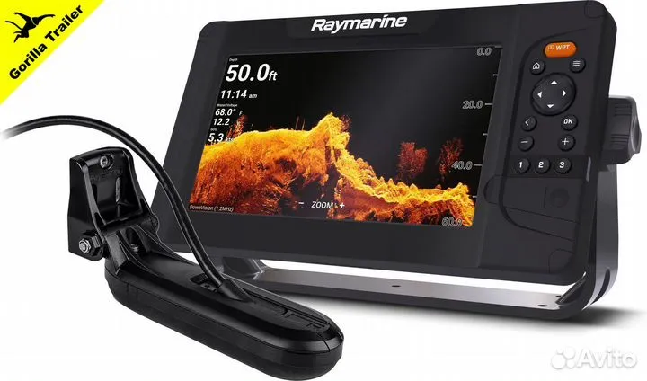 Картплоттер Raymarine Element 9, HV-100 transducer