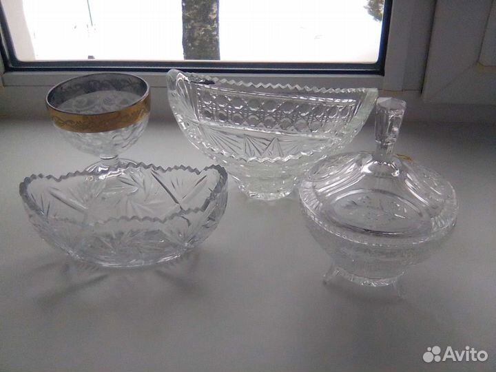 Хрустальная посуда,цена указана за всё