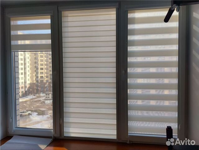 Шторы рулонные Зебра/Доставка