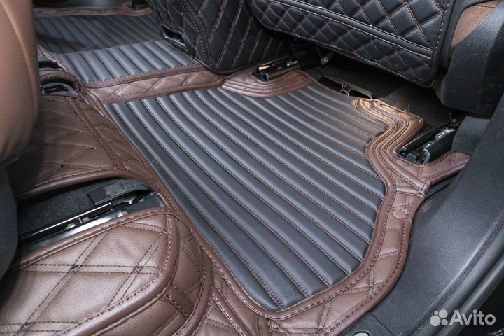 3Д коврики из экокожи в салон автомобиля