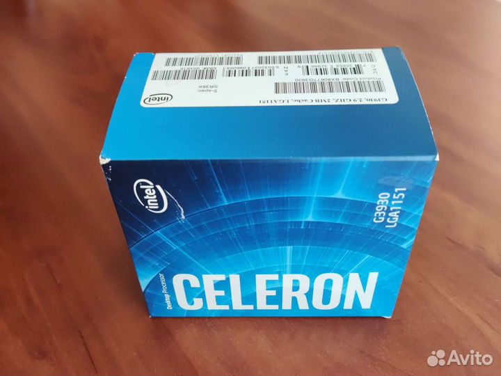 Процессор intel celeron G3930 lga1151 BOX