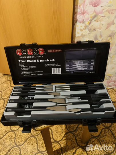 Набор зубил и выколоток force