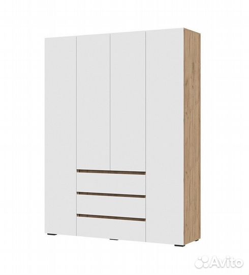 Шкаф для одежды Крафт/Белый