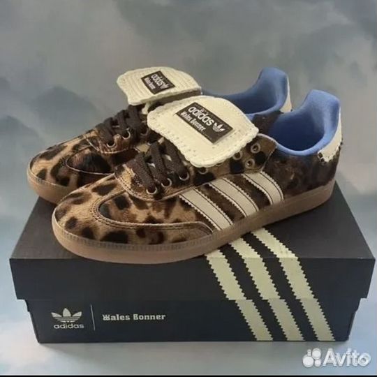 Кроссовки adidas Samba pony wales bonner leopard