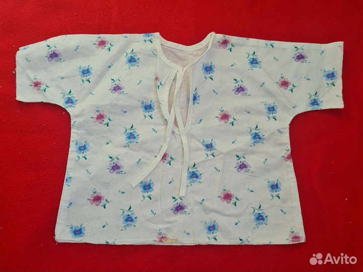 Одежда для детей СССР распашонки чепчики