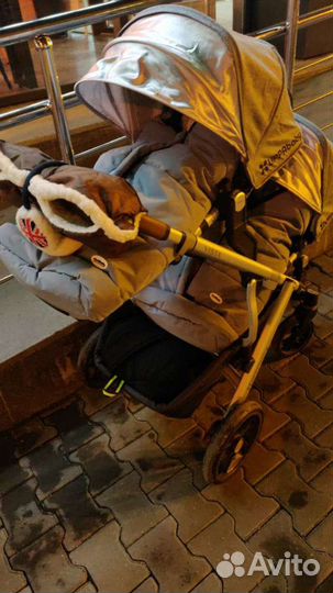 Коляска для двойни uppababy vista с допами 2020г