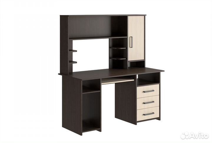 Лик-5 Компьютерный стол ск-4 с надстройкой Венге Д