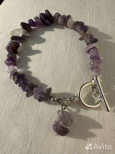 Аметистовый браслет