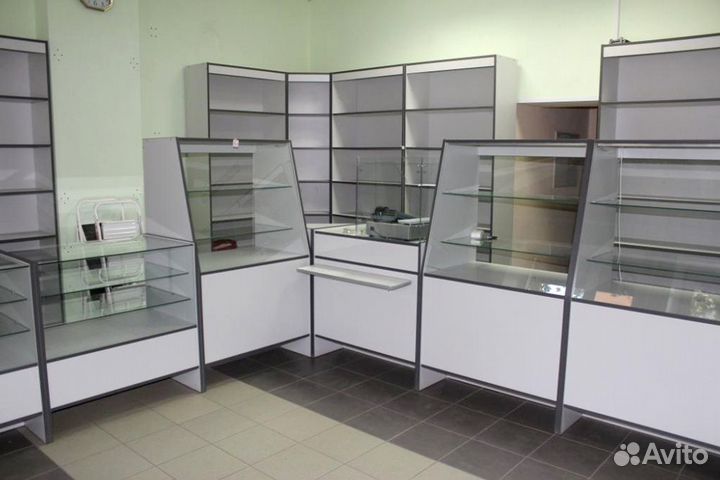 Прилавки для магазина стеклянный