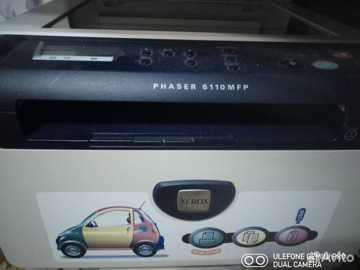 Цветной мфу phaser 6110 MFP на запчасти