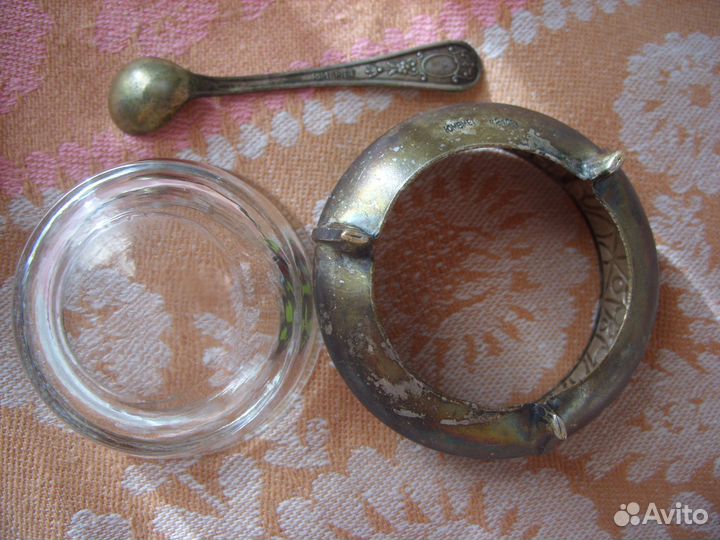 Солонка с ложечкой СССР