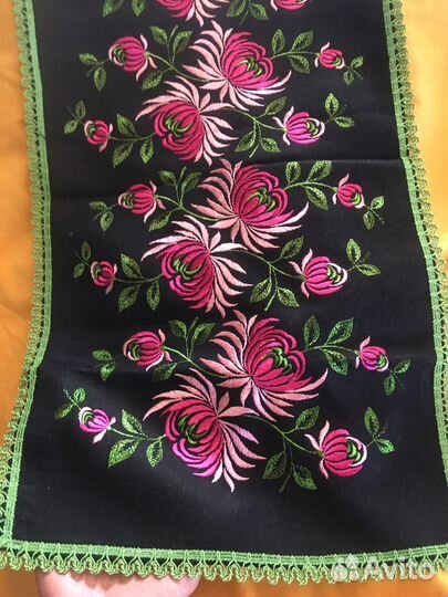 Скатерть гдр 50-60 гг старинный текстиль