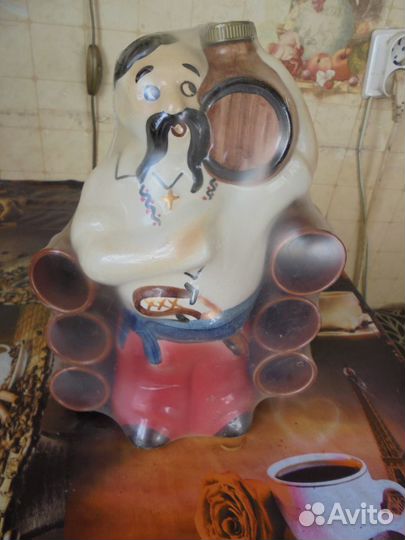 Штоф керамический с 6 стопками украинец