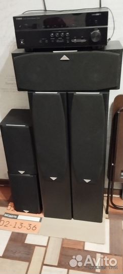 Ресивер с колонками 5.1