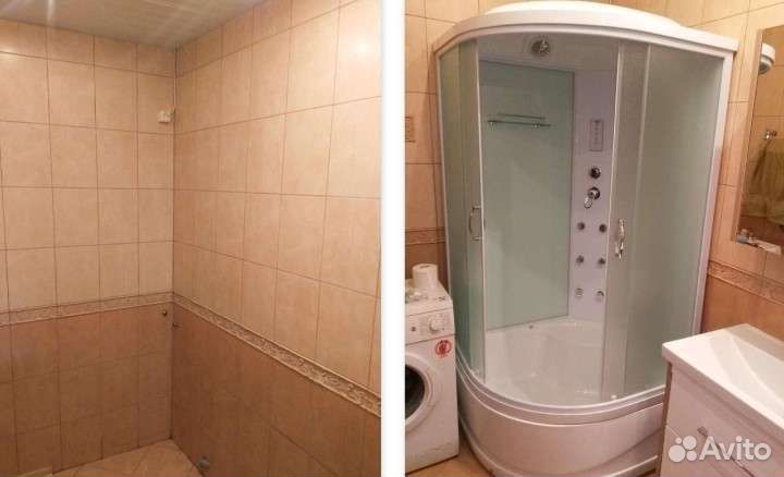 Установка душевых кабин