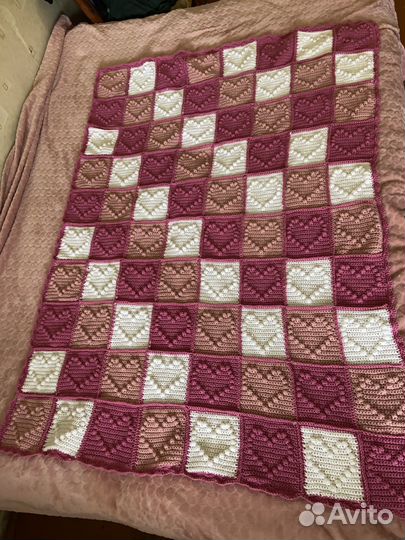 Плед вязаный