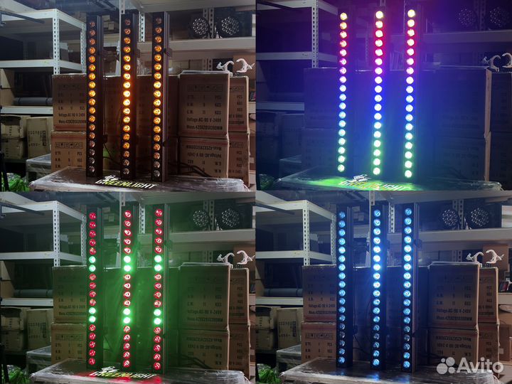 LED bar 18x15 rgbwA пиксельные в кофре, линзы 40мм