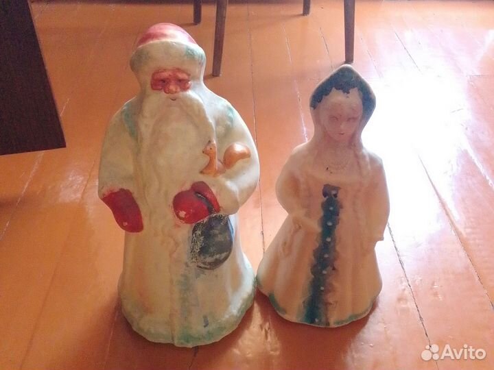 Дед мороз и снегурочка СССР одним лотом