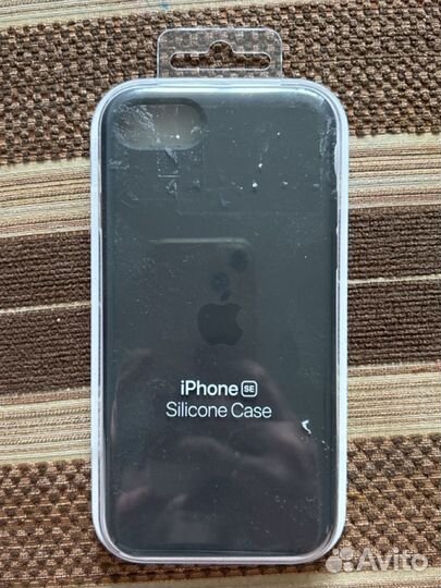 Клип кейс (чехол) iPhone SE Silicone Case Black