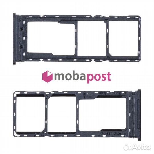 Держатель SIM для Tecno Pova 2 Черный