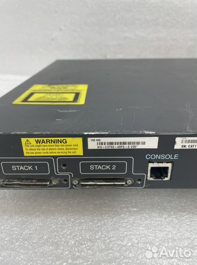 Коммутатор Cisco WS-C3750-48PS-S