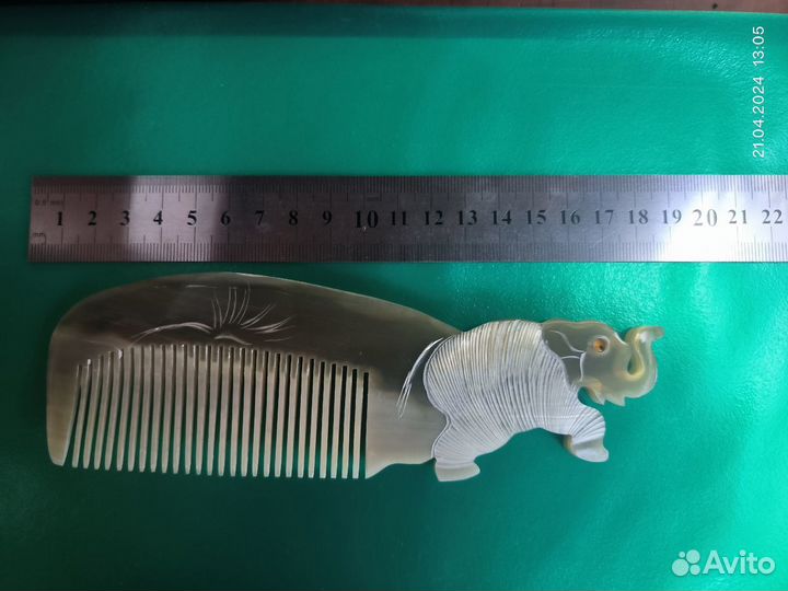 Расческа для волос из натурального рога гребень