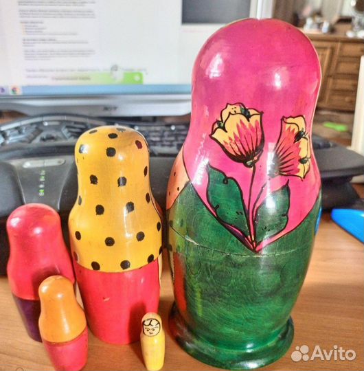 Русская Матрешка 5 мест Крутец Майдан СССР кукла