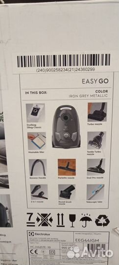 Пылесос electrolux EEG44IGM
