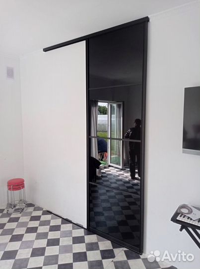 Перегородки раздвижные подвесные двери купе