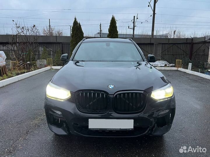 BMW X3 2.0 AT, 2018, битый, 126 000 км