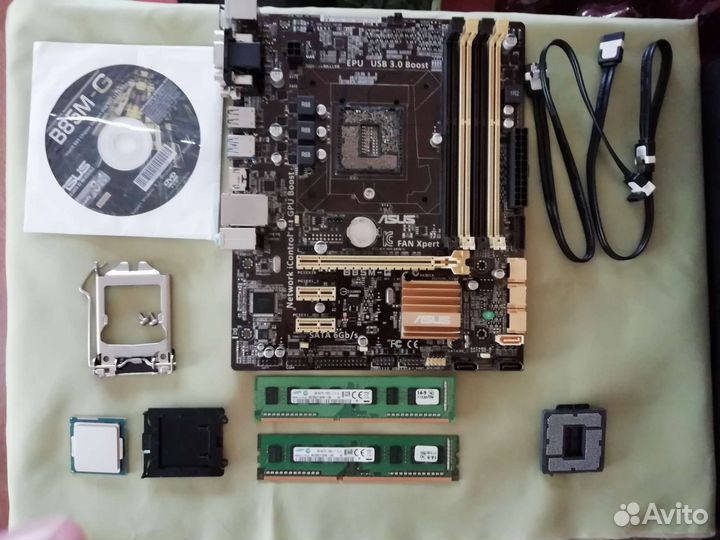 Материнская плата с процессором asus B85M-LGA1150