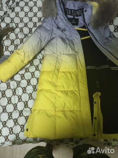 Пуховик зимний длинный женский 146