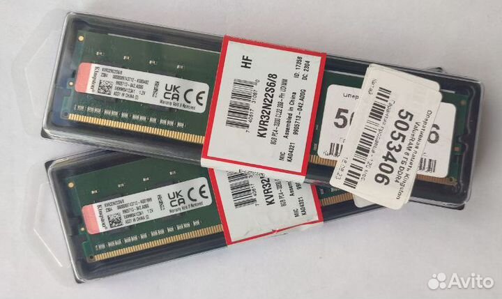 Оперативная память Kingston valueram KVR32N22S6/8