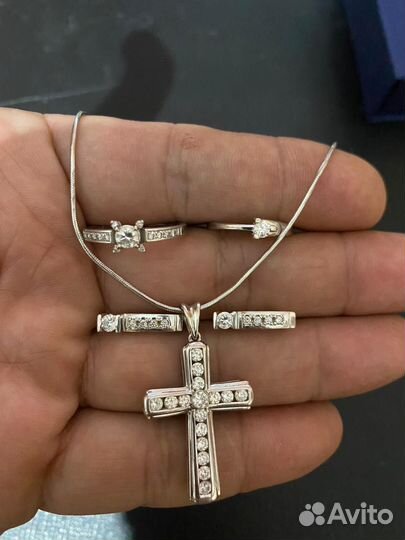 Золотой кулон подвеска с бриллиантами