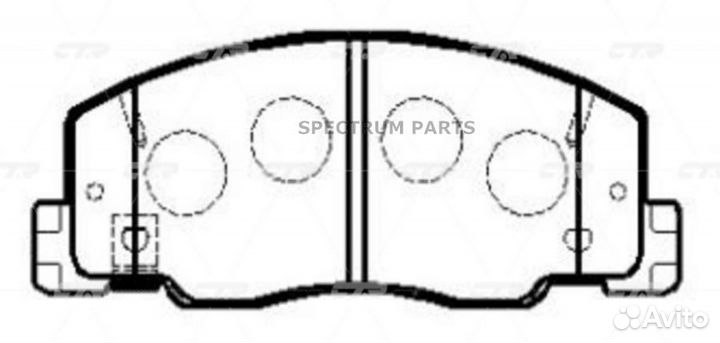 CTR GK1041 / CKT-27 Колодки тормозные дисковые пер
