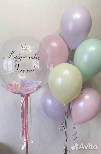 Шары гелиевые на день рождения,девичник,выписка