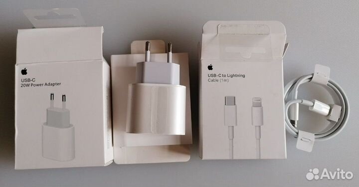 Зарядный блок iPhone с кабелем