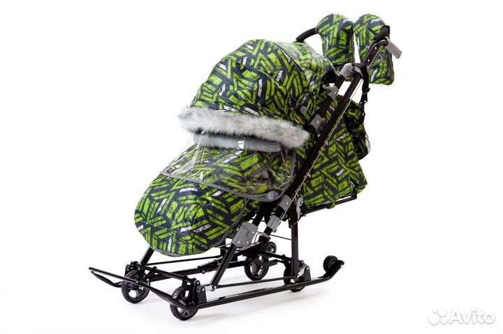 Санки-коляска комбинированные 