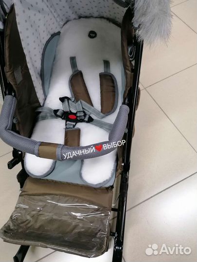 Новые санки-коляска Ника 7-5SK (молочный шоколад)