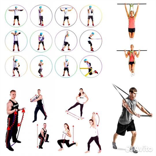 Тренировочные петли от 7 до 127 кг