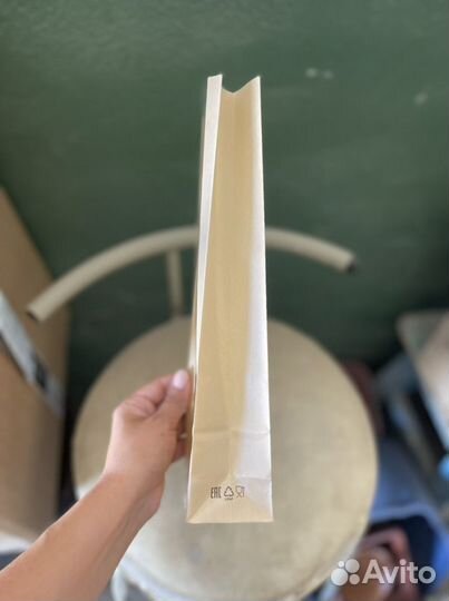 Пакет из крафт бумаги с демонтрационным окном