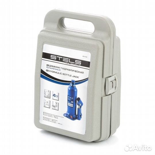 Домкрат гидравлический бутылочный Stels 51174, 4 т