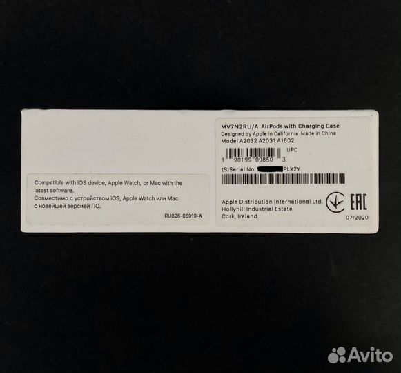 Беспроводные наушники Apple AirPods 2 оригинал