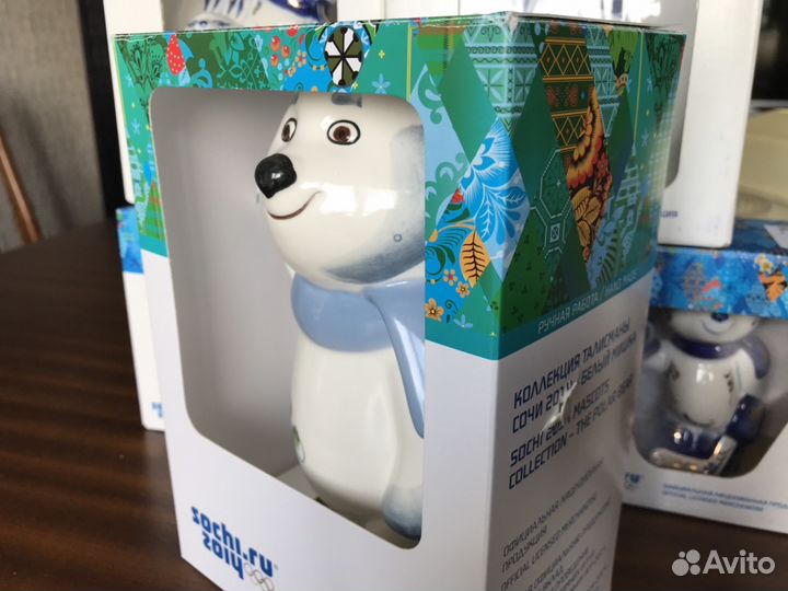 Олимпийский мишка Сочи 2014 Семикаракорский фарфор
