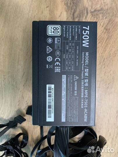 Блок питания CoolerMaster MWE750 750w