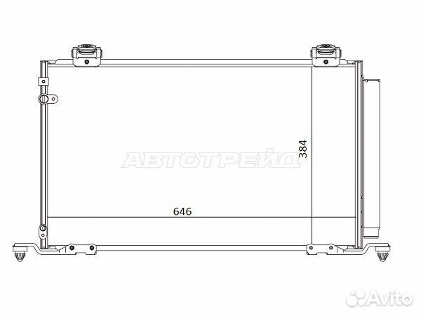 Радиатор кондиционера Toyota Avensis (T250) 03-08