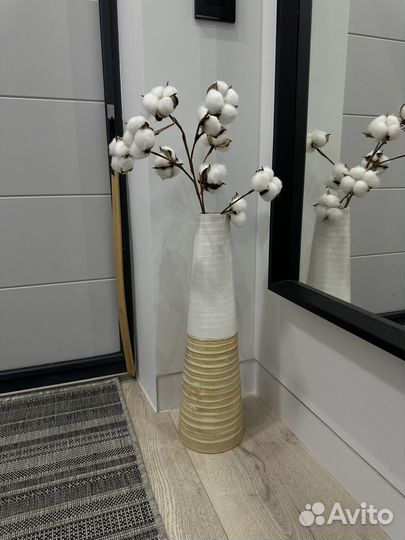 Пуфик + ковер + ваза