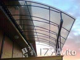 Кровельный (профилированный) монолит. поликарбонат